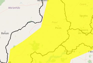 Sábado (20) está com alerta de vendaval e baixa umidade em mais de 180 municípios piauienses