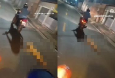 Homem é flagrado arrastando cachorro amarrado à sua motocicleta no Piauí