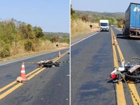 Motociclista dorme, invade contramão e morre após colidir frontalmente contra carreta no Piauí