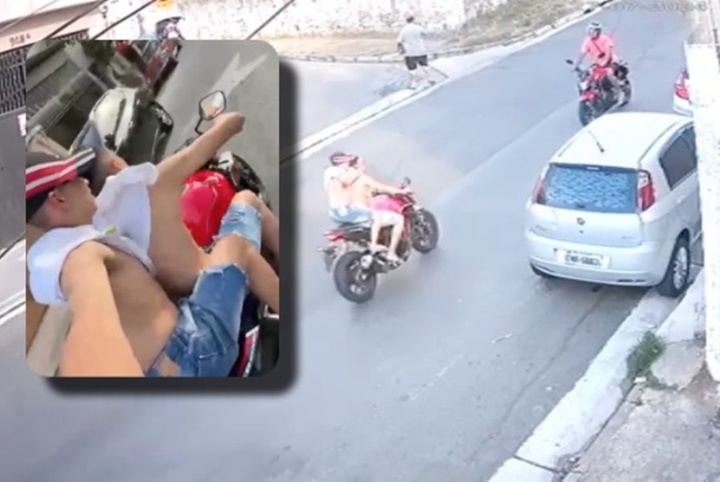 Vídeo: Menores levantando pneu de motocicleta causam acidente e tiram a vida de trabalhador