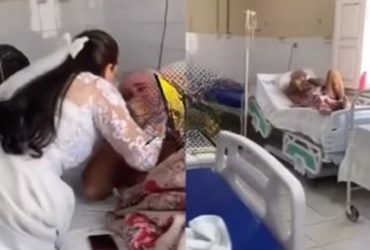 Vídeo: Noiva piauiense visita de surpresa pai hospitalizado antes do casamento