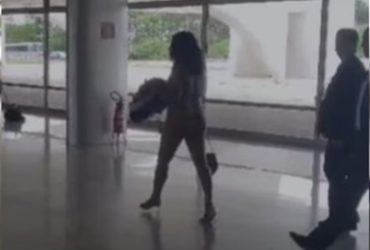 Vídeo: Mulher em surto psicótico anda completamente pelada pelo Palácio do Planalto