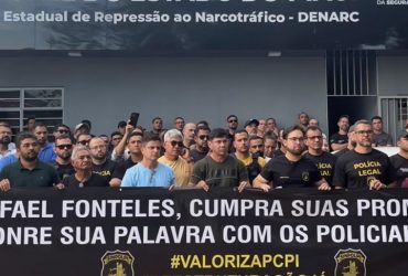 Agentes da PC-PI fazem protesto após denúncia de assédio envolvendo delegados