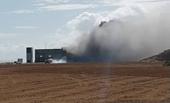 Forte explosão é registrada no Porto de Luís Correia