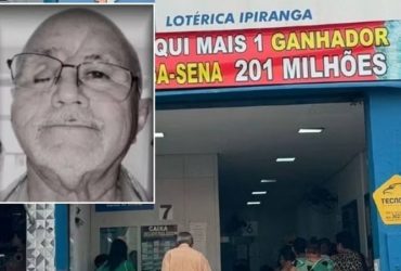 Homem morre 24 dias após receber prêmio de R$ 201 milhões da Mega-Sena