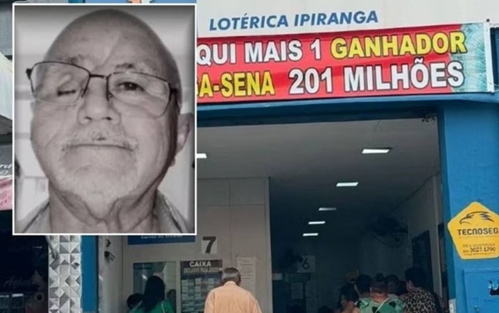 Homem morre 24 dias após receber prêmio de R$ 201 milhões da Mega-Sena