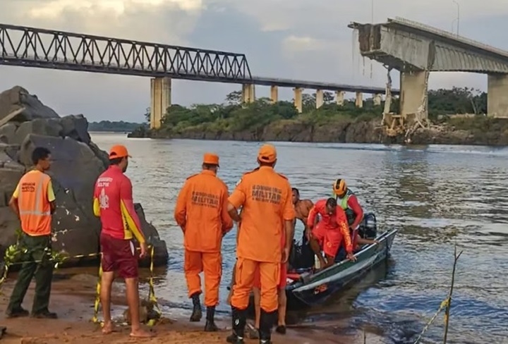 Sobe para 10 o número de mortos em desabamento de ponte entre TO e MA