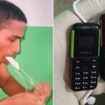 Detento 'vomita' dois celulares e um cabo USB após ser flagrado com material no estômago