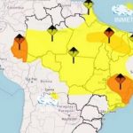 INMET emite alerta para chuvas torrenciais no Piauí e mais 19 estados nesta quarta (08)