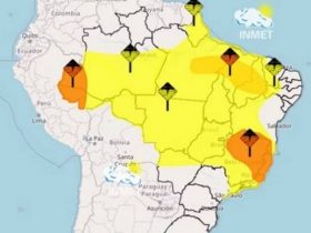 INMET emite alerta para chuvas torrenciais no Piauí e mais 19 estados nesta quarta (08)