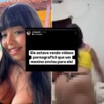 Vídeo: Influenciadora agride namorado após flagrá-lo se masturbando vendo nudes de homem