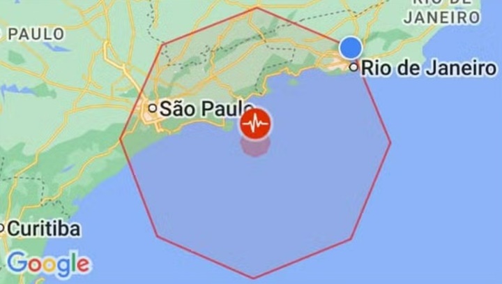 Moradores do Rio de Janeiro e São Paulo recebem um alerta de terremoto no celular