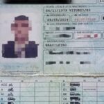Homem é detido após apresentar carteira de motorista feita com cartolina