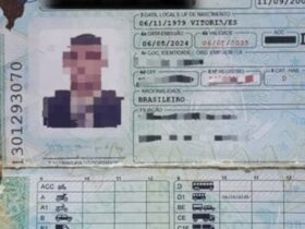 Homem é detido após apresentar carteira de motorista feita com cartolina